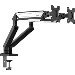 Настільне кріплення для монітора Anda Seat Stealth II Duo Black White (AD-W-A6D-2S-BW) [148293] - мініатюра 3