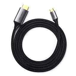 Кабель USB 3.1 Type-C M - HDMI M, 1.5m 4K 60Hz Male Cable Aluminum Shell UGREEN MM142 (Gray Black) - мініатюра 2