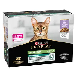 Набір вологий корм для дорослих стерилізованих котів Purina Pro Plan шматочки в желе з індичкою 10 шт х 85 г - мініатюра 2