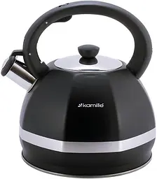 Чайник Marshmallow із нержавіючої сталі зі свистком Kamille Ø19.5х23.5 см kuh0006808 - мініатюра 2