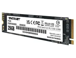Твердотільний накопичувач SSD 256Gb, Patriot P320, PCI-E 3.0 x4, M.2 2280, 3D TLC, 2200/1200 МБ/с (P320P256GM28) - мініатюра 4