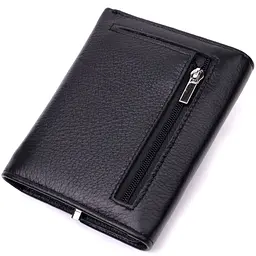 Симпатичний жіночий гаманець із монетницею з натуральної шкіри ST Leather 19481 чорний - мініатюра 6