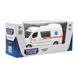 Автомодель TechnoDrive Mercedes Benz Sprinter Швидка Допомога, 1:32, біла (250344U) - мініатюра 12