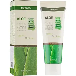 Пінка для вмивання FarmStay Pure Cleansing Foam Aloe з алое 180 мл - мініатюра 2