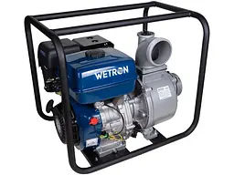 Бензинова мотопомпа Wetron 9 к. с. Hmax 26 м Qmax 110 м3/год (772553)