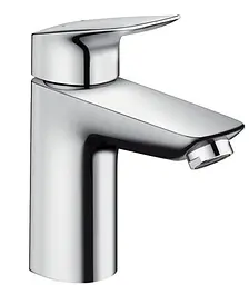 Змішувач Hansgrohe Logis 100 для умивальника LowFlow 3.5 л/хв зі зливним гарнітуром 71104000 Хром