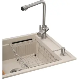 Мийка кухонна GRANADO Optimal Estella terra (+ змішувач Badalona LUX inox + дозатор Redondo inox + кошик+дошка) (ksg0203) - миниатюра 3