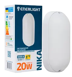 Світильник світлодіодний Enerlight NIKA 20W 5000К IP65 з датчиком руху (NIKA20SMD80NMS) - мініатюра 2