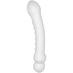 Скляний фалоімітатор LoveToys Glass Romance 19 см (прозорий)