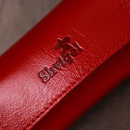 Стильна жіноча шкіряна ключниця Shvigel 16530 червона - мініатюра 8