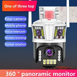 Вулична 12MP IP Камера 3 в 1 WiFi Поворотна P23 IPC 360 - мініатюра 3