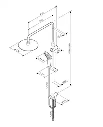 Душова система ShowerSpot без змішувача AM.PM Gem F0790033 - мініатюра 8