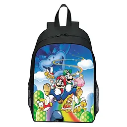 Рюкзак Super Mario дитячий шкільний місткий для хлопчика та дівчинки Маріо - мініатюра 1