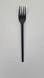 Вилка столова одноразова пластикова чорна 2,2 гр 100 штук для щоденного використання - мініатюра 2