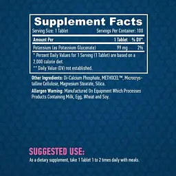 Мікроелемент Калій Глюконат Haya Labs Potassium Gluconate 99 мг 100 таблеток (820234) - мініатюра 2