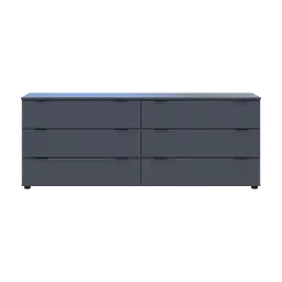 Комод Doros Рон 9 Графіт 6 Шухлядок 160х38х62 (41516176) - мініатюра 4