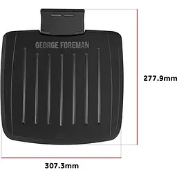 Гриль Russell Hobbs George Foreman притискний Immersa Medium 1300Вт з'ємні пластини метал пластик чорний (28310-56) - мініатюра 4