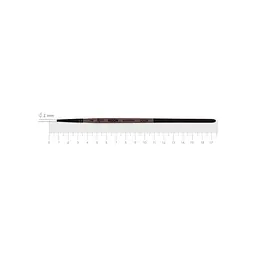 Пензель синтетика кругла Moon 1203R №2 коротка ручка ROSA (4823098533962)