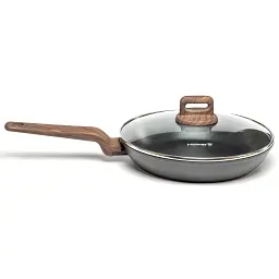 Сковорода Hölmer Wood кована з кришкою 28 см (FP-22528-SWBL Wood)