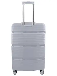 Валіза велика Milano bag 0307 поліпропілен Срібна - мініатюра 3