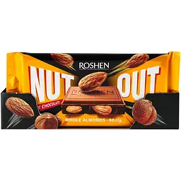 Шоколад молочний Roshen Nut Out Whole Almonds 90 г (948158) - мініатюра 3