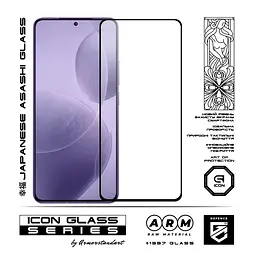 Захисне скло для Xiaomi Poco F6 Pro, Icon, 2.5D загартоване скло, повне проклеювання, глянсове, удароміцне, з олеофобним покриттям, сумісне з чохлами, міцність 9H, проста установка, ArmorStandart (ARM73499) - мініатюра 2
