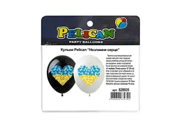 Кульки PELICAN 12 (30 см) Незламне серце (10шт/уп) 1-стор.