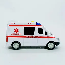 Дитяча автомодель "Швидка допомога" 7994, 17х7 см, звукові та світлові ефекти - мініатюра 2