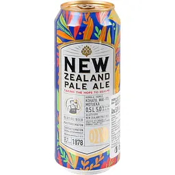 Пиво Olvi New Zealand Pale Ale світле нефільтроване 5% 0.5 л з/б - мініатюра 2