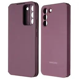 Оригінальний чохол-книжка Samsung Smart Clear View Cover для Galaxy S22 Plus (6.6") Burgundy EF-ZS906CEEGRUduplication - мініатюра 4