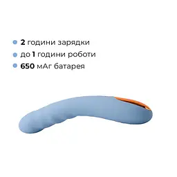 Смарт-вібратор з пульсацією Svakom Ava Neo Cornflower Blue, 15 режимів роботи, водонепроникний - мініатюра 7