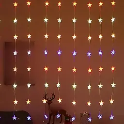 Гірлянда-штора Зіркопад USB, 3х3м, різнокольорова, 300 LED, 8 режимів світіння, IP44, пульт керування, XPRO (234575729_313) - мініатюра 7