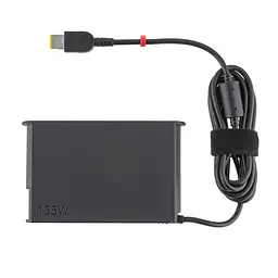 Блок живлення для ноутбука Lenovo 20V, 6.75A, 135W, USB+pin (Square 5 Pin DC Plug), 3 pin, black, SLIM OVALE