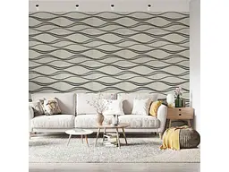 Панель стінова 3D STICKER WALL 700 * 700 * 5мм Білі хвилі (195) SW-00000767 - мініатюра 6