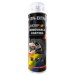 Фарба рідка гума Motip Removable coating Чорна матова аерозоль, 500мл(04301)