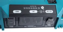 Інвертор живлення з виходом 220 В Makita BAC01 (1400 Вт, USB, Type-C, 12 В, 7.3 кг) - мініатюра 5