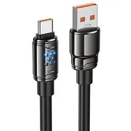 Дата кабель Hoco U143 Joy USB to Type-C 5A 1.2 м Black