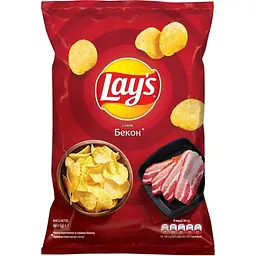 Чипси Lays зі смаком бекону 60 г (920462)