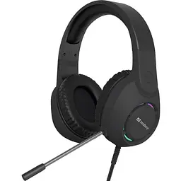 Ігрова гарнітура Sandberg BossBlaster, USB, кабель 2м, RGB, чорна (126-49)