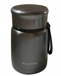 Термос харчовий Kamille KM-2148 800 мл сірий/коричневий - мініатюра 4