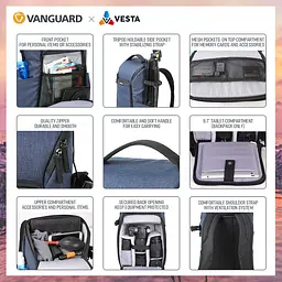 Рюкзак Vanguard Vesta Aspire 41 Navy (Vesta Aspire 41 NV), Темно-синій - мініатюра 8
