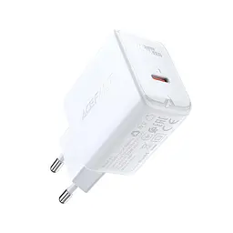 Мережевий зарядний пристрій ACEFAST A1 PD20W single USB-C charger білий