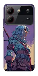 TPU чохол Demsky The witcher ciri для ZTE Blade A54 4G