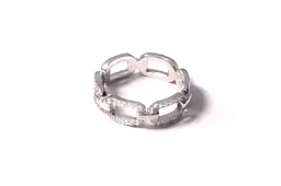 Каблучка з білого золота з фіанітами К-0505 19 - мініатюра 4