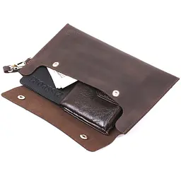 Шкіряна косметичка SHVIGEL 24х13 см acs0025801 - мініатюра 3
