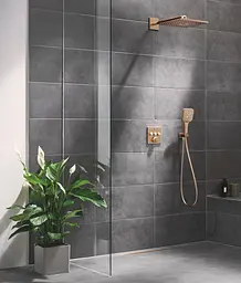 Душова система прихованого монтажу Grohe Grohtherm Smartcontrol з Rainshower SmartActive 310 Cube 34864DL0, Теплий захід сонця - мініатюра 4