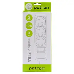 Мережевий фільтр живлення Patron EXT-PN-SP-1033, 3m Black (EXT-PN-SP-1033) - мініатюра 3