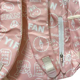 Рюкзак підлітковий No Brand 230632 Зайчик 20 л Pink - мініатюра 4