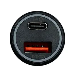 Автомобільний зарядний пристрій XON UniLink Type-C 38W (Type-C PD20 + QC3.0) Black (CU1A1C38WB 3456) - мініатюра 2