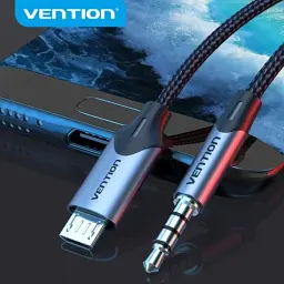 Кабель мультимедійний Micro 5P M to 3.5mm M 1.0m (4pin) black Vention (BDGBF) - мініатюра 4